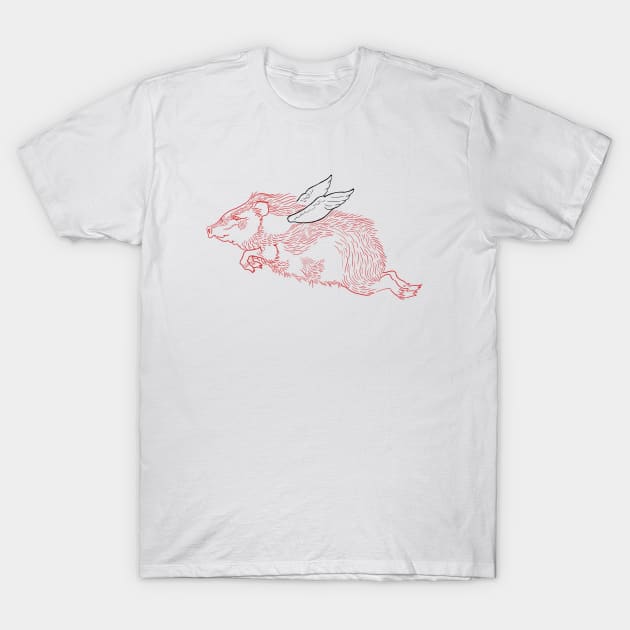 When Pigs Fly T-Shirt by KikoeART